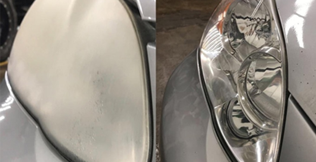 Before and After Headlight Restoration 1