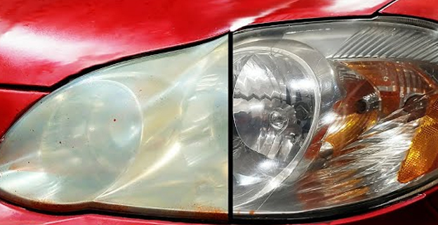 Before and After Headlight Restoration 2