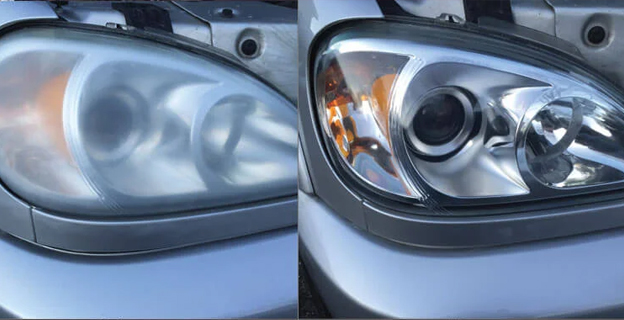 Before and After Headlight Restoration 3